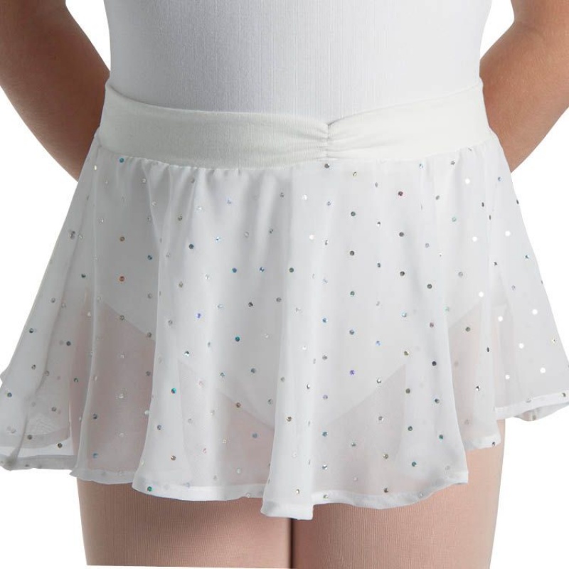 Gonne Bloch Olesia Sequin Spotted Bambino Bianche | ITXMI98338