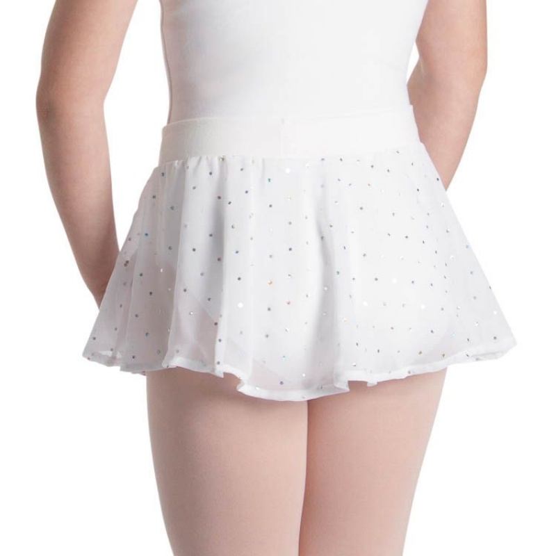 Gonne Bloch Olesia Sequin Spotted Bambino Bianche | ITXMI98338