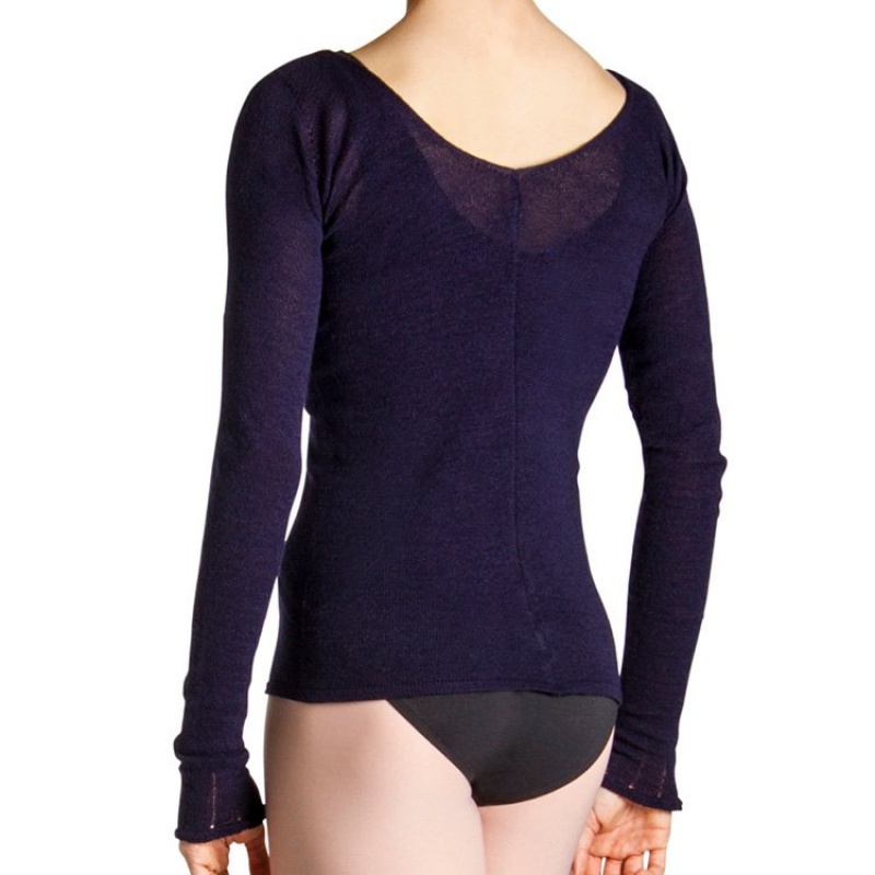 Maglieria Bloch Kara Long Sleeve Donna Blu Marino | ZITNQ50102