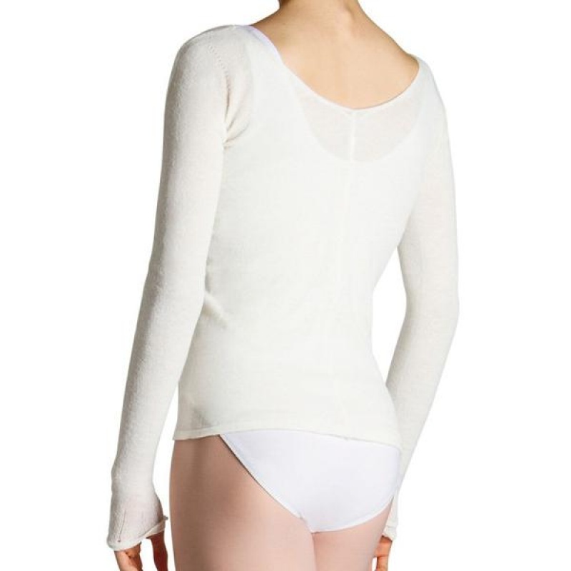 Maglieria Bloch Kara Long Sleeve Donna Bianche | BITSD35688