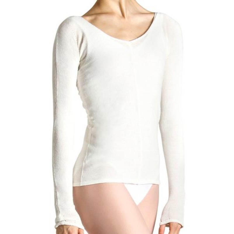 Maglieria Bloch Kara Long Sleeve Donna Bianche | BITSD35688