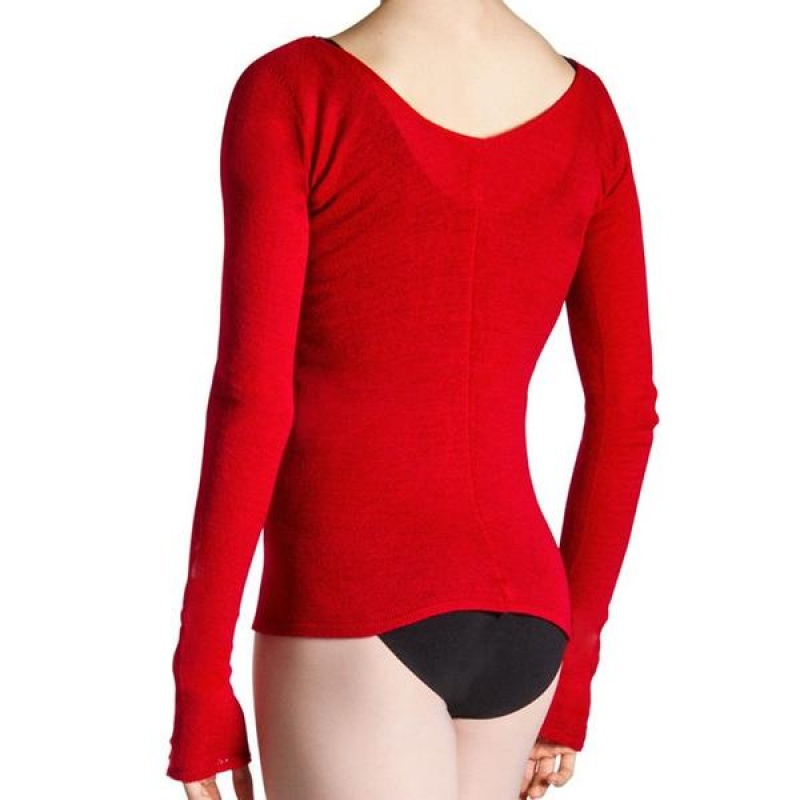 Maglieria Bloch Kara Long Sleeve Donna Rosse | UITTG68139