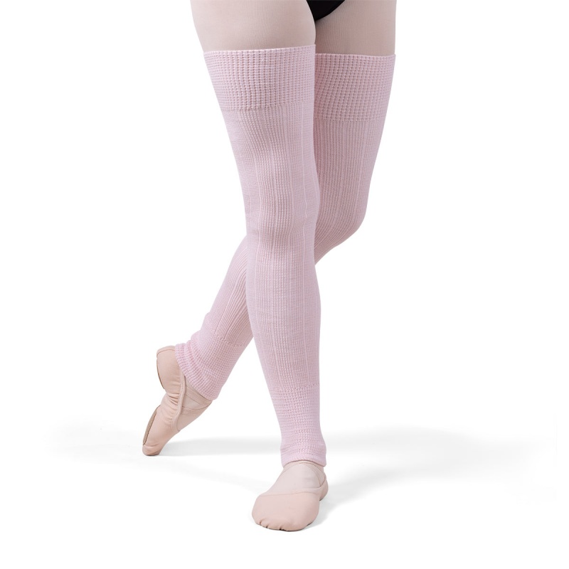 Maglieria Bloch Knit Long Costine Legwarmers Uomo Baby Pink/White | LITSX91315