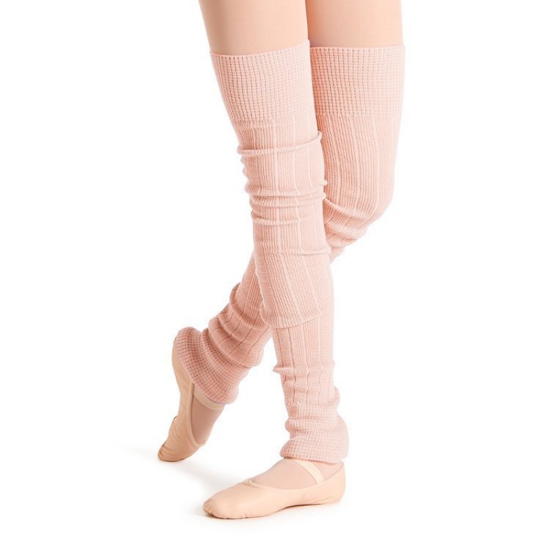 Maglieria Bloch Long Costine Legwarmers Donna Rosa | XITGW33098