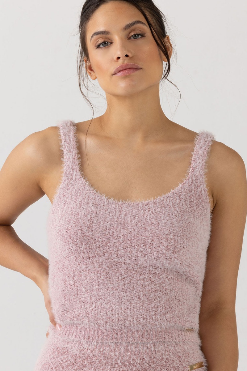 Maglieria Bloch Popcorn Stitch Camisole Donna Rosa | ITCVG59583