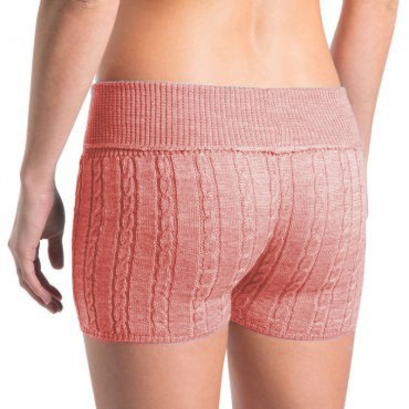 Pantaloni Bloch Carezza Cable Knit Fold Down Donna Rosa | XITGW58240