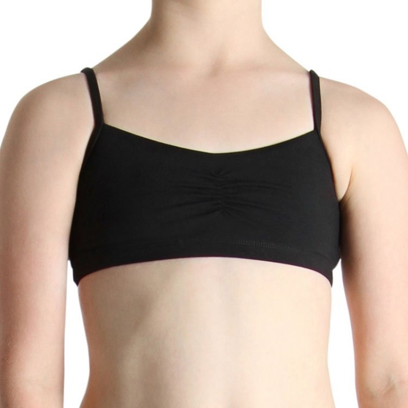 Top Bloch Gather Front Crop Bambino Nere | BITSO56924