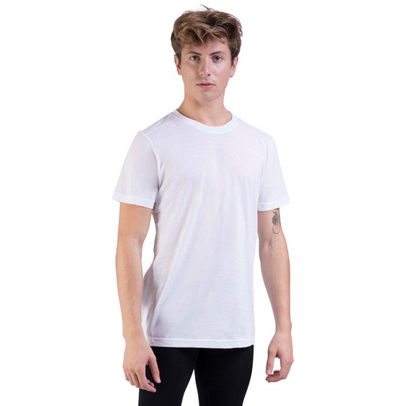 Top Bloch Heath Relaxed Slim Fit Uomo Bianche | PITER26953