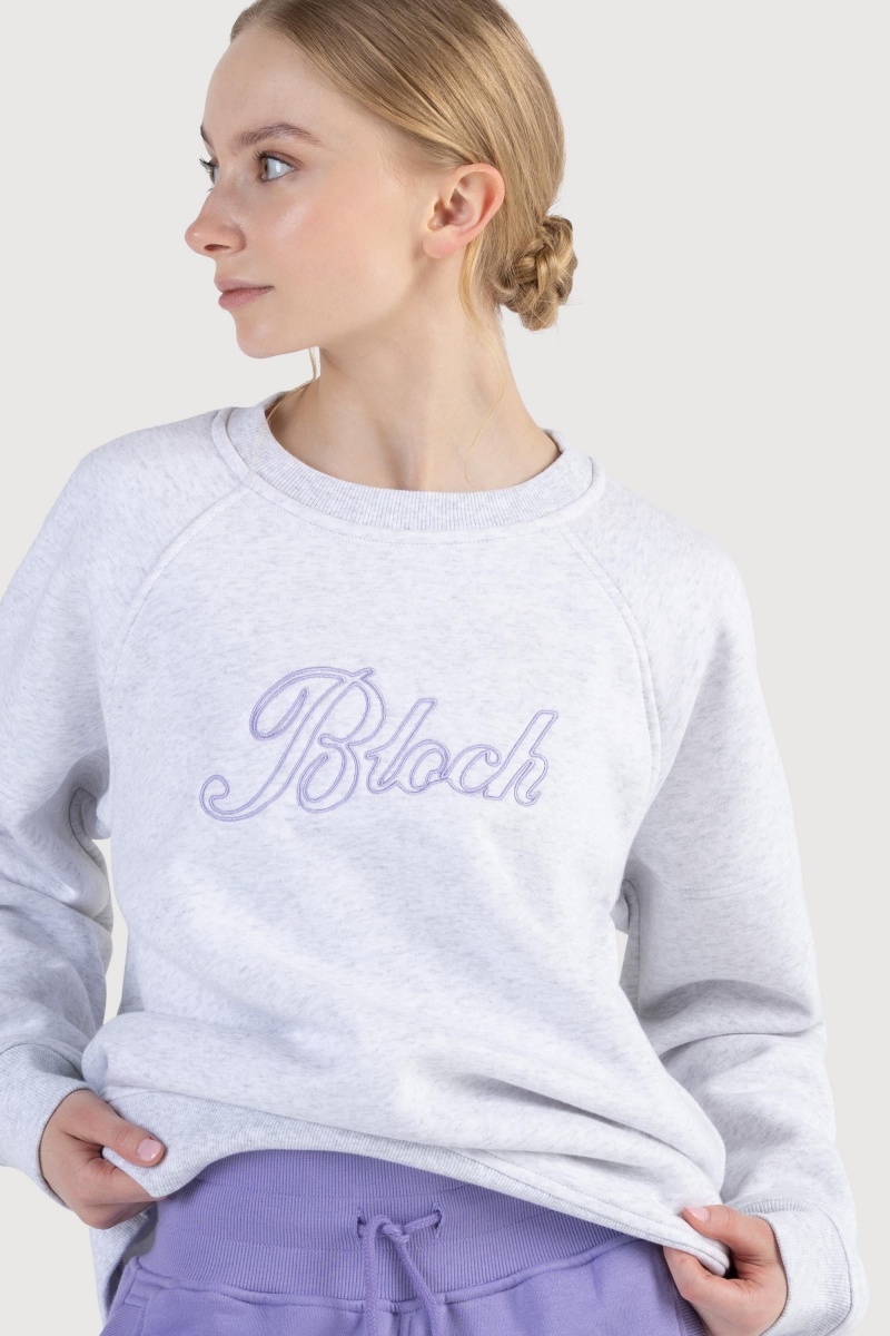 Top Bloch Off-Duty Terry Crew Sweat Donna Snow Marle | ITZDE46200