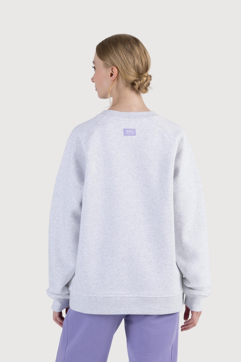 Top Bloch Off-Duty Terry Crew Sweat Donna Snow Marle | ITZDE46200