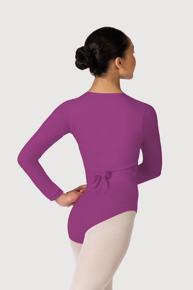 Top Bloch Overture Crossover Long Sleeve Wrap Donna Berry | ITQAV85044