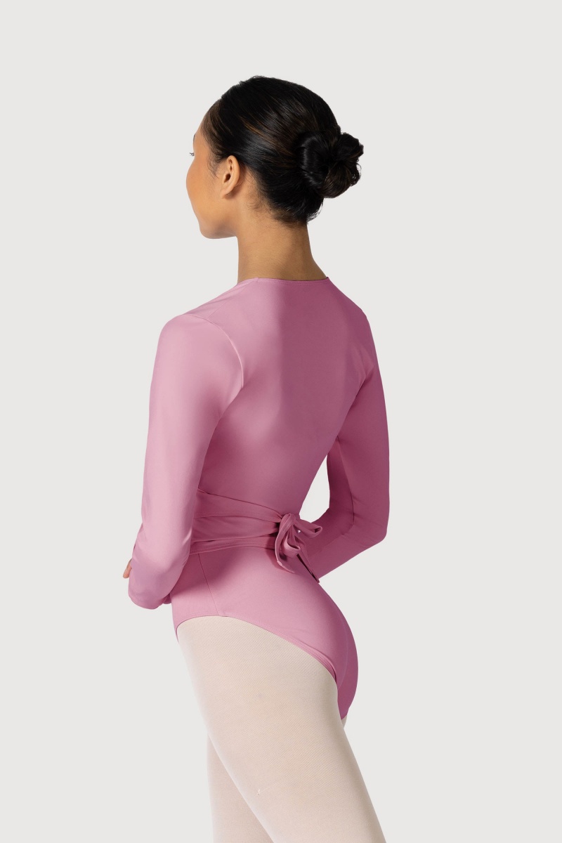 Top Bloch Overture Crossover Long Sleeve Wrap Donna Dusk | ITCIF50522