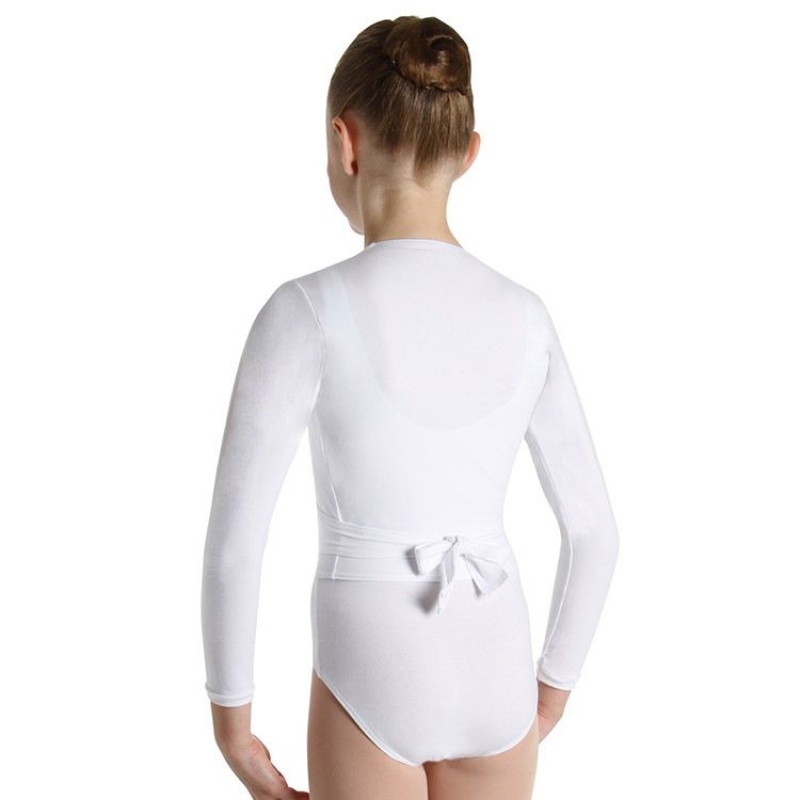 Top Bloch Xenia Cross-Over Bambino Bianche | BITSD99165