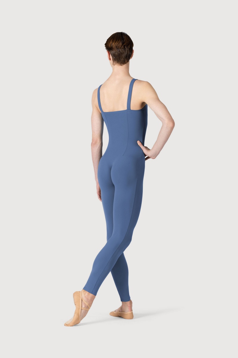 Unitard Bloch Curtis Tank Cinturino Seamed Uomo Denim | BITSO11396