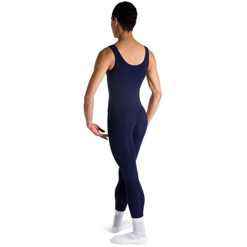 Unitard Bloch Mark Scoop Neck Tank Uomo Blu Marino | ITNZX63849