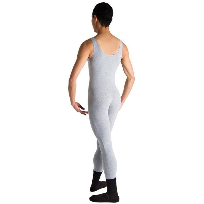 Unitard Bloch Mark Scoop Neck Tank Uomo Grigie | LITTR88669