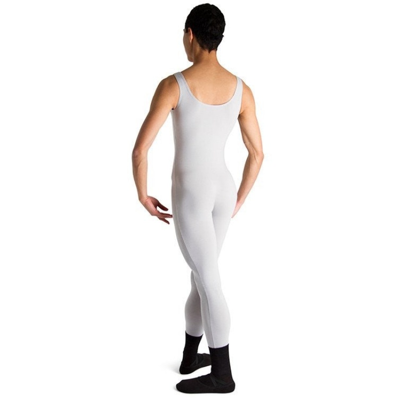 Unitard Bloch Mark Scoop Neck Tank Uomo Argento | DITKV19292