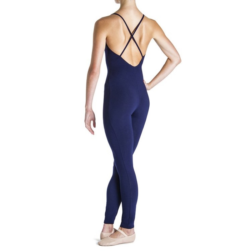 Unitard Bloch Una Cross Back Donna Blu Marino | PITER92176