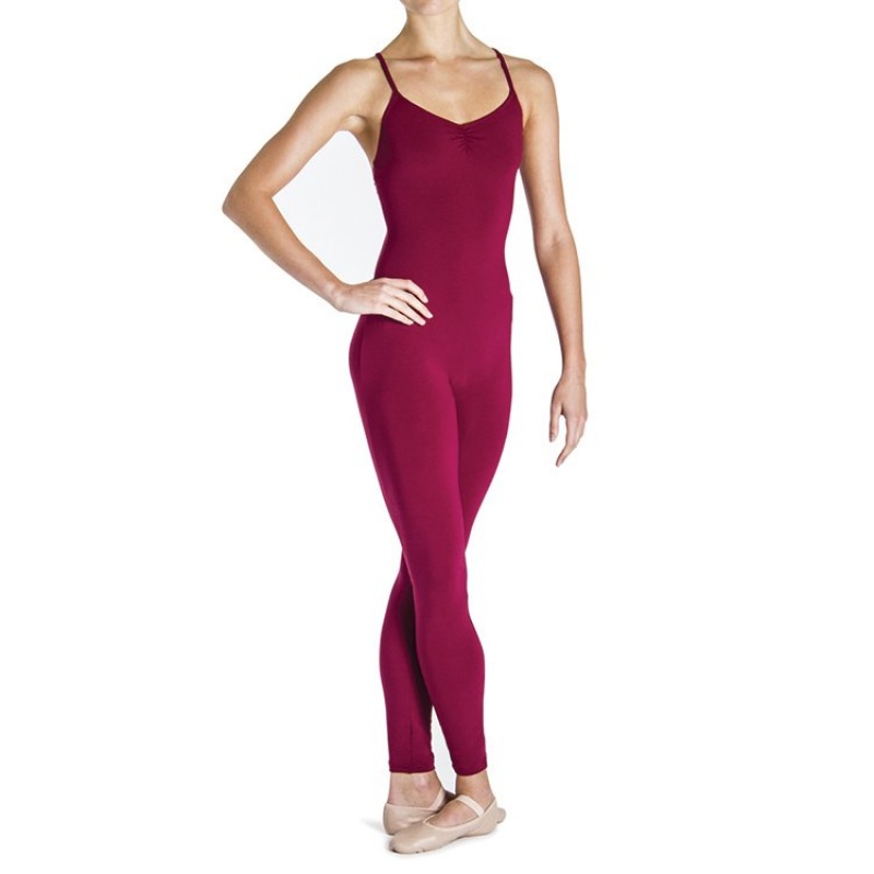 Unitard Bloch Una Cross Back Donna Bordeaux | PITQX41465