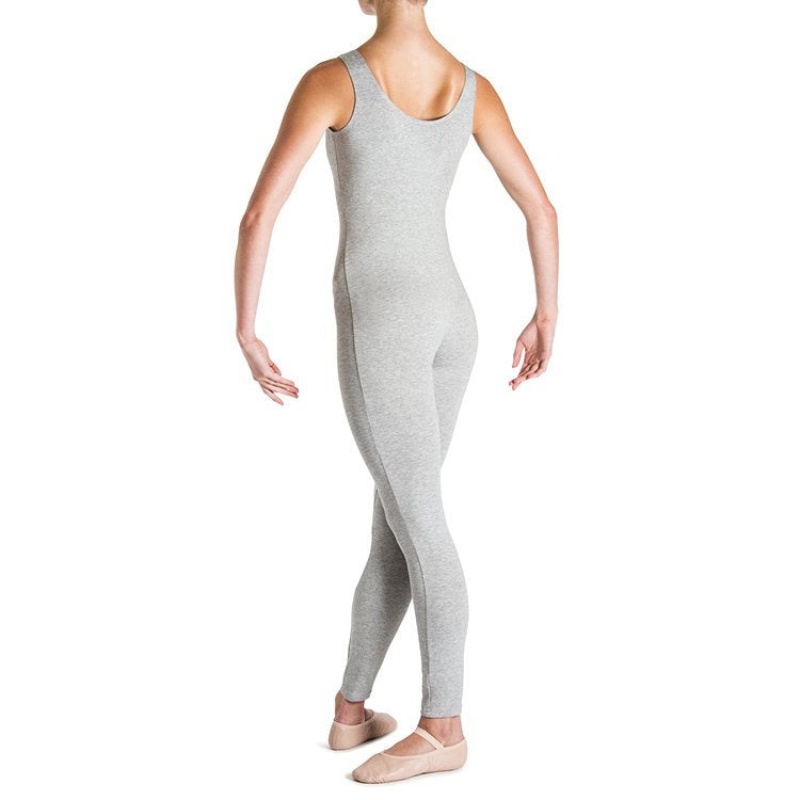 Unitard Bloch Utano Scoop Neck Donna Grigie | QITWA28769